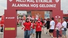 Konya'da Trkiye-spanya ma heyecan