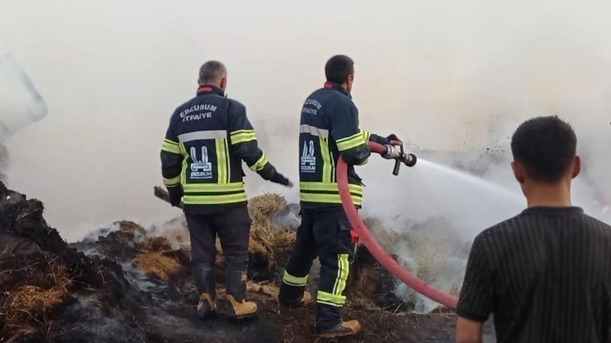 Erzurum Narman yangn 3 ev hasar acil yardm fotoraflar resimleri