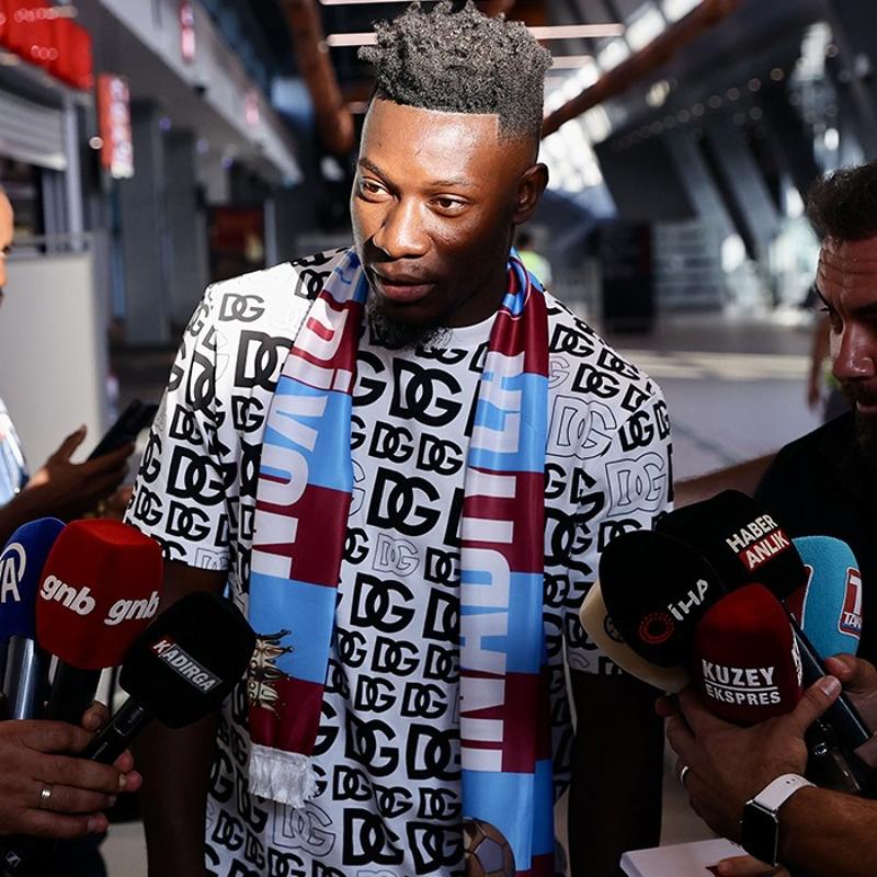 Uak Trabzon'a indi! Andre Onana resmen Trabzonspor'da