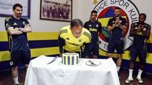 Fenerbahe'de Domenico Tedesco iin doum gn kutlamas