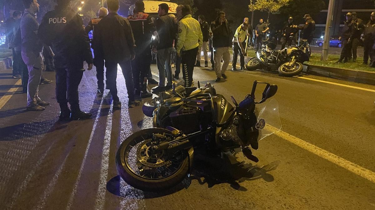 yunus polisi yaralanma motorsiklet devrilmesi fotoraflar resimleri