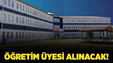 Sivas Cumhuriyet niversitesi retim yesi alacak!