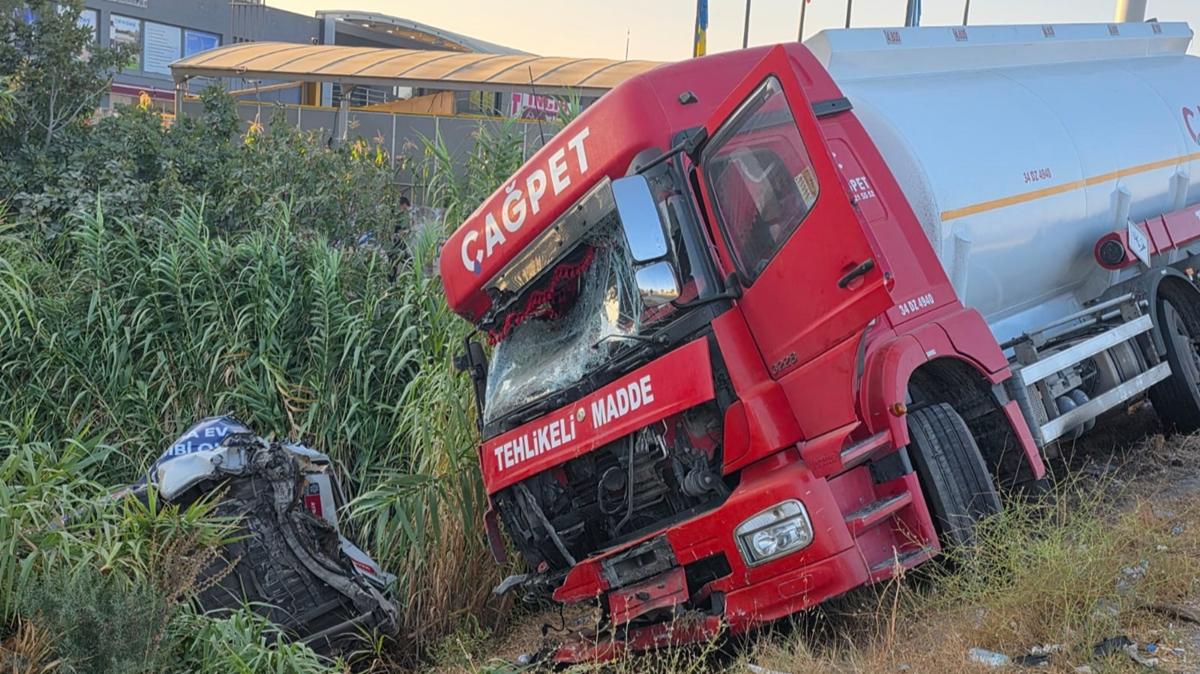 aydn tanker kaza trafik kazas fotoraflar resimleri