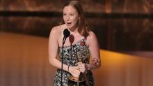 Direniin Oscar'! Emmy'de zgr Filistin sloganlar