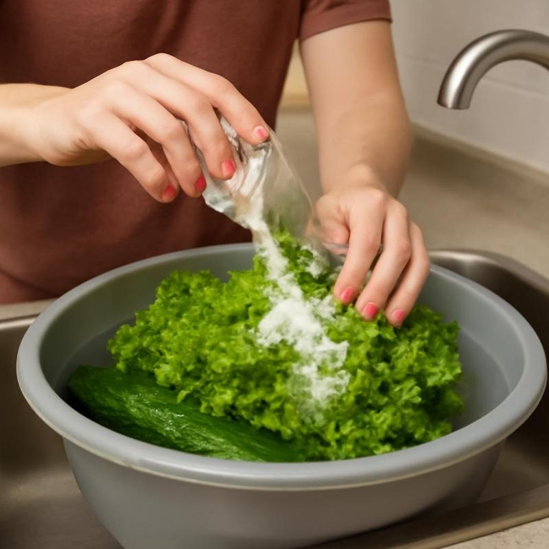 Kvrcktaki, salatadaki pestisiti saniyeler iinde temizliyor! Sirkeden 10 kat daha etkili yntem