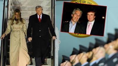 Trump'a ngiltere'de protesto oku: Epstein'la fotoraf kale duvarna yanstld