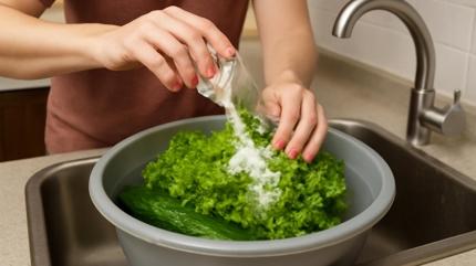 Kvrcktaki, salatadaki pestisiti saniyeler iinde temizliyor! Sirkeden 10 kat daha etkili yntem