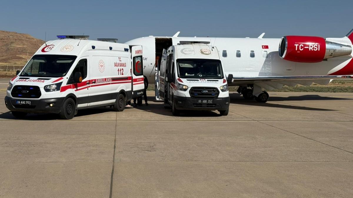 hava ambulans tedavi sevki yal hasta fotoraflar resimleri