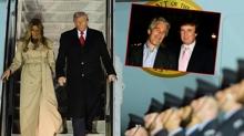 Trump'a ngiltere'de protesto oku: Epstein'la fotoraf kale duvarna yanstld