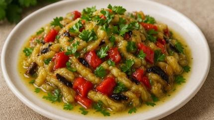 Kz patlcan salatas tarifi! En nefis meze, yemekten daha ok konuulacak