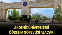 Akdeniz niversitesi retim Grevlisi alacak!