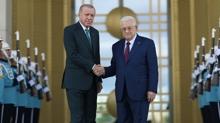 Bakan Erdoan, Filistin Devlet Bakan Abbas onuruna yemek verdi