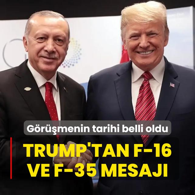 Bakan Erdoan, Trump ile grt! ABD'den dikkat eken F-16 ve F-35 aklamas