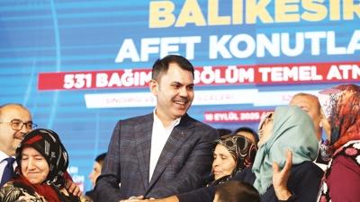 Sndrg'da deprem konutlarna start