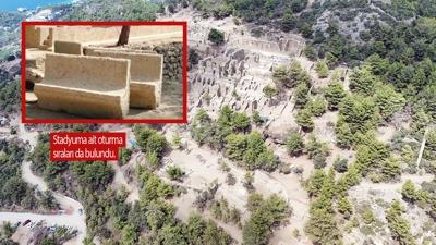 Syedra'da 1800 yllk stadyum!