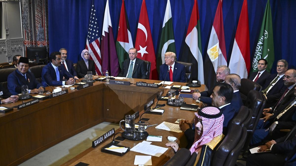 Trump Filistin Bat eria Recep Tayyip Erdoan fotoraflar resimleri