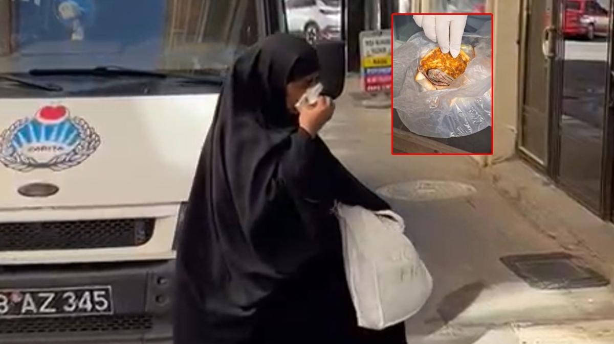 dilenci yakalanmas paralar gizleme lahmacun skandal fotoraflar resimleri