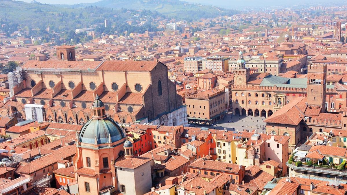 Bologna talya La Rossa fotoraflar resimleri