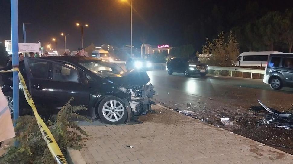 Antalya'da otomobil yayaya arpp kar eride geti: 2 l