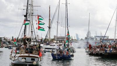 Kresel Sumud Filosu'ndan talya'ya tepki... 