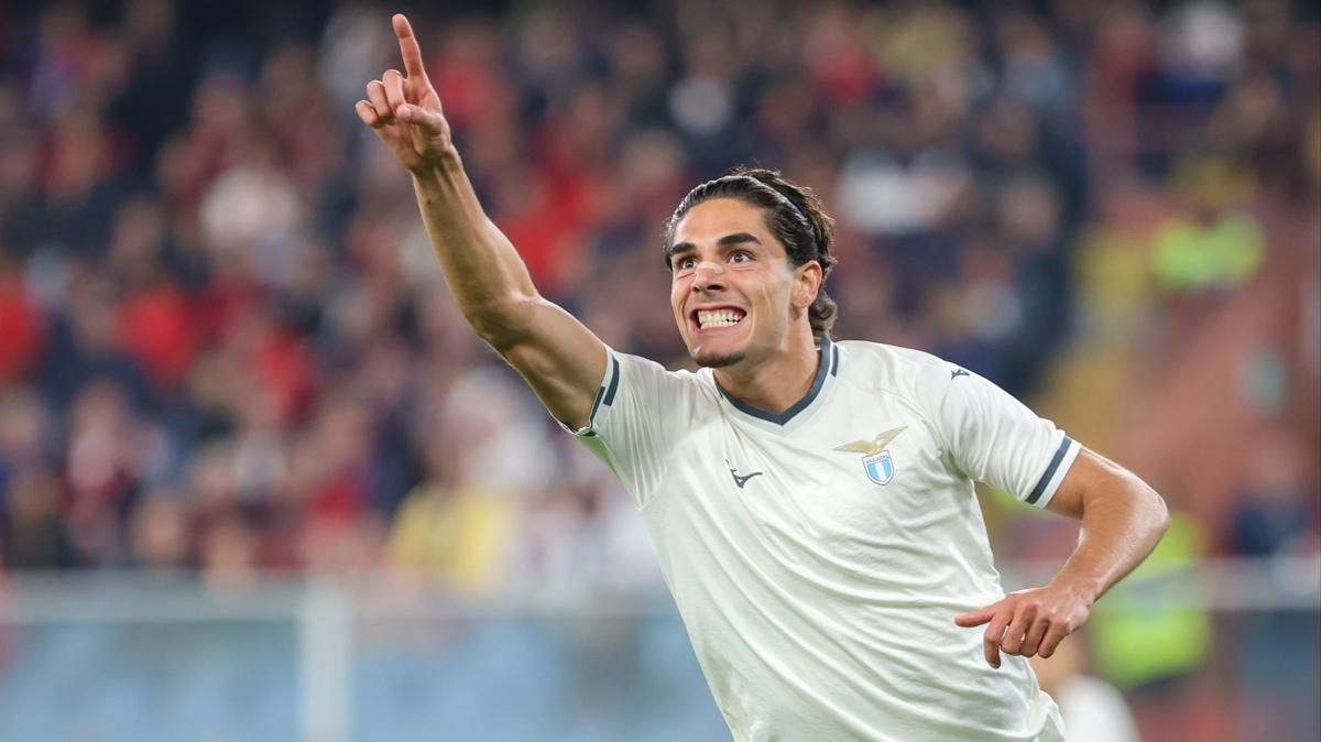 Lazio galibiyet Serie A ma Genoa futbol fotoraflar resimleri