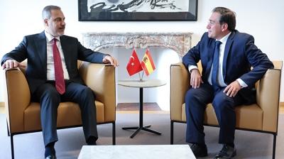 Bakan Fidan, Albares ile Gazze plann grt