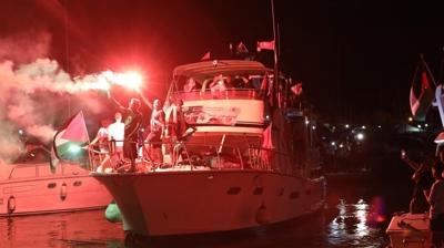 spanya'da Gazze yolundaki filoya 
