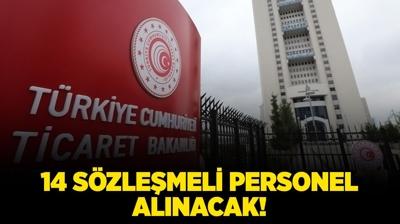 Ticaret Bakanl 14 Szlemeli Personel alacak!
