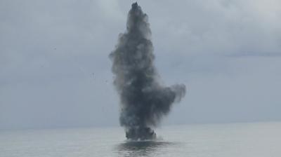 Trabzon aklarnda bulunmutu! nsansz deniz arac byle imha edildi