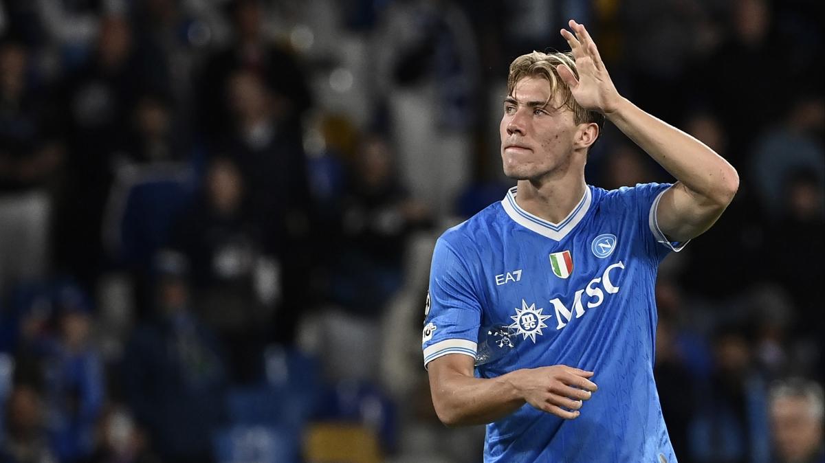 napoli hojlund sporting fotoraflar resimleri