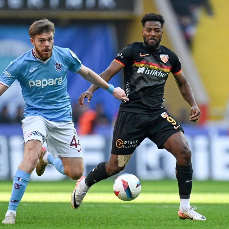 Trabzonspor, 57. kez Kayserispor ile kar karya