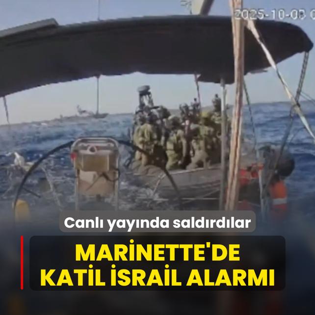 Marinette'de katil srail alarm... Canl yaynda saldrdlar