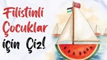 Yetim Vakf'ndan anlaml etkinlik! Resimler Gazzeli ocuklar iin izilecek