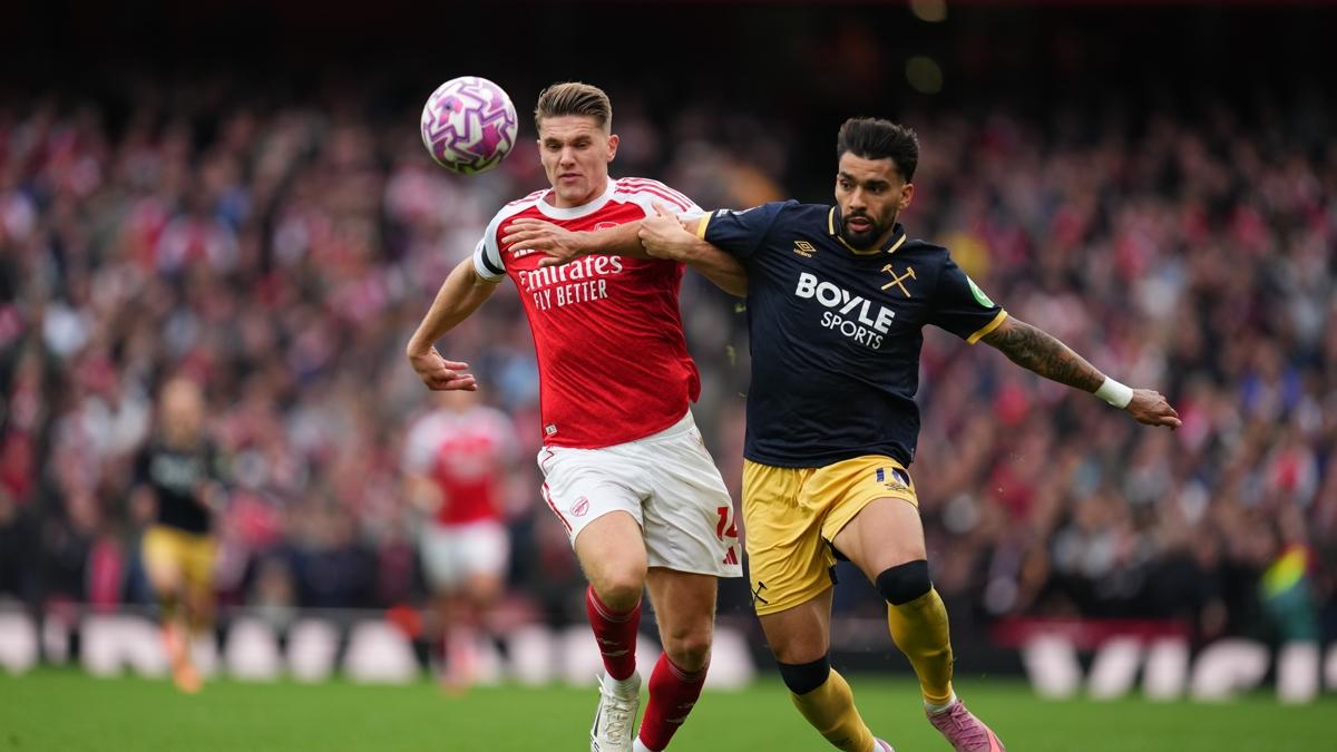 arsenal west ham united premier lig fotoraflar resimleri