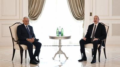 Aliyev, Yldrm' kabul etti