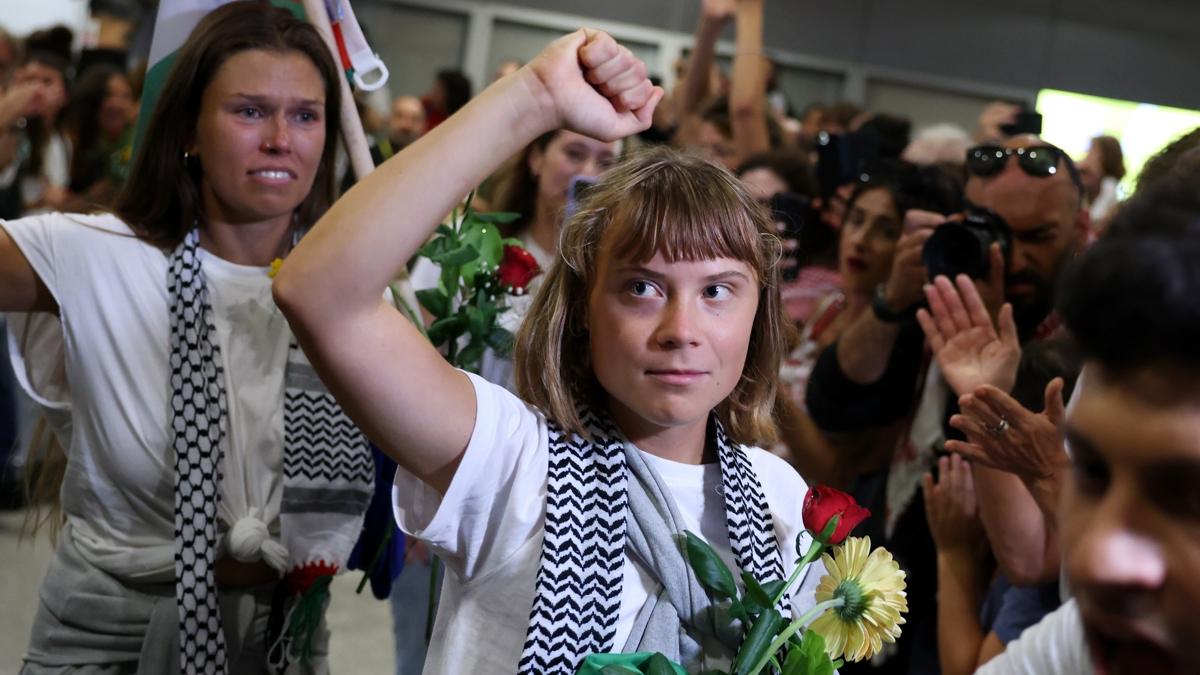 greta thunberg sumud filosu israil gazze fotoraflar resimleri