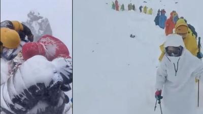 Everest'te kan donduran frtna