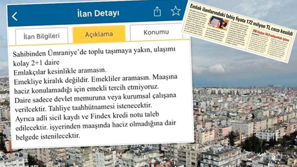 Emekliye ev vermeyene para cezas