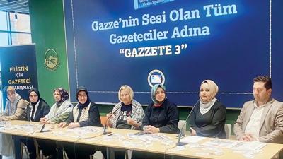 Soykrm duyuran gazeteciler Gazzete'de
