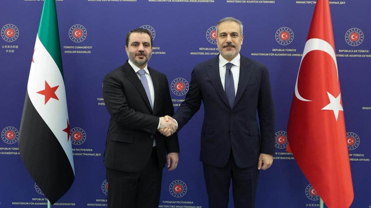 Dileri Bakan Hakan Fidan Bakan Fidan Suriye Dileri Bakan Asaad Hasan Al Shaibani fotoraflar resimleri