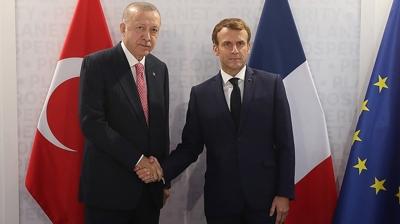 Paris'te gndem Gazze! Macron'dan Bakan Erdoan'a atekes vgs
