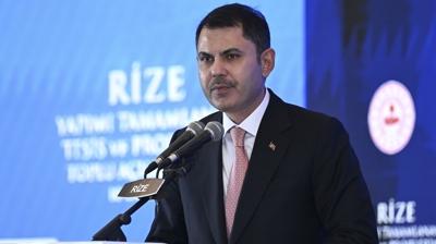 Rize'ye milyarlarca liralk yatrm: Bakan Kurum projeleri tek tek aklad