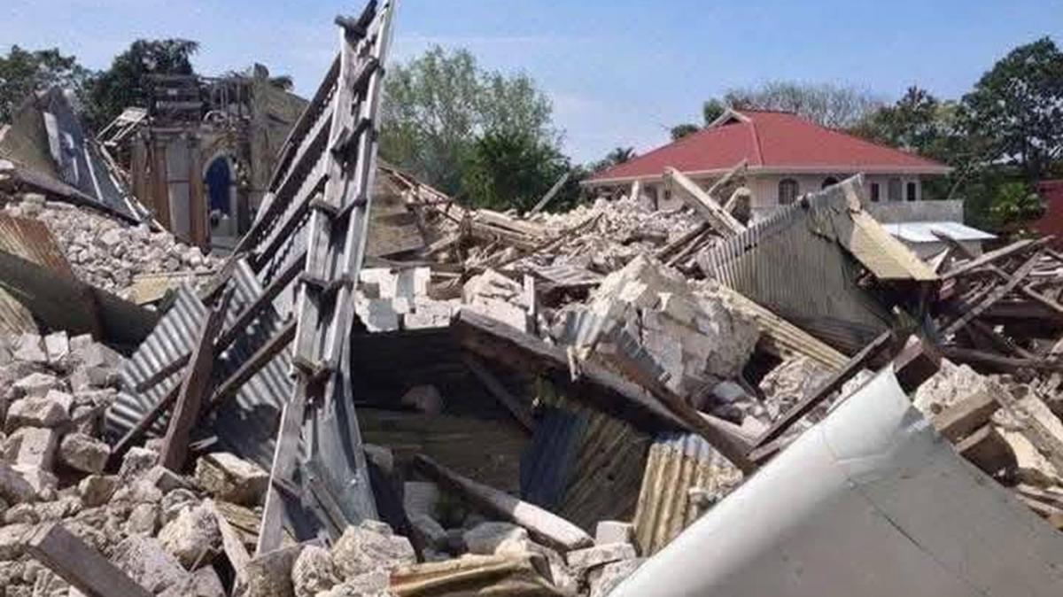 deprem Filipinler Santiago fotoraflar resimleri