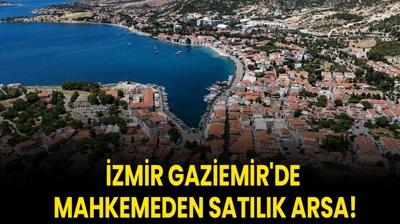zmir Gaziemir'de mahkemeden satlk arsa!