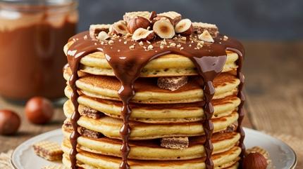 Azda eriyen ikolatal pankek tarifi! ay demlenmeden sofrada