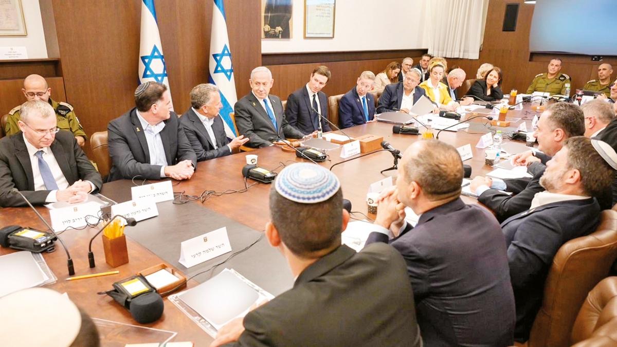 Atekes Onayland srail Kabinesi Donald Trump Steve Witkoff Jared Kushner fotoraflar resimleri
