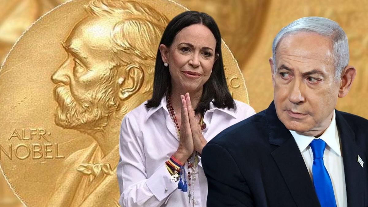 Maria Corina Machado Venezuela Nobel Peace Prize netanyahu trump fotoraflar resimleri