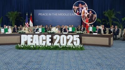 Gazze Zirvesi'nde dikkat eken detay: Bakan Erdoan hazmszl yzlerine yansd