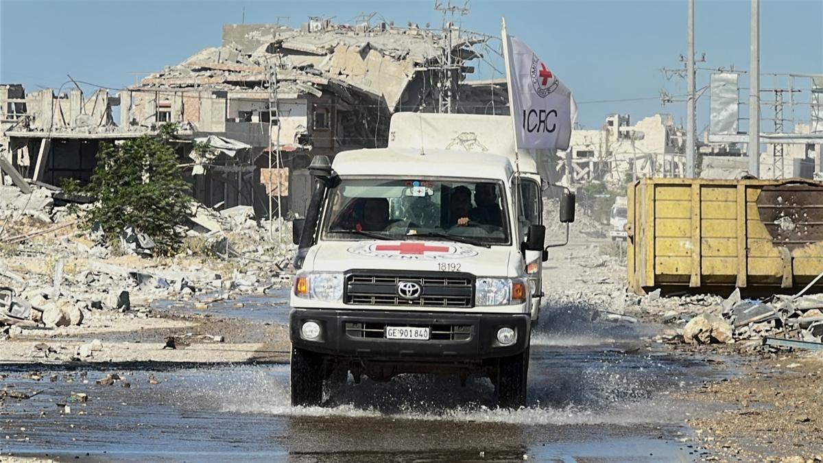 Kzlha ICRC Filistin Esir Takas srail-Gazze Anlamas fotoraflar resimleri