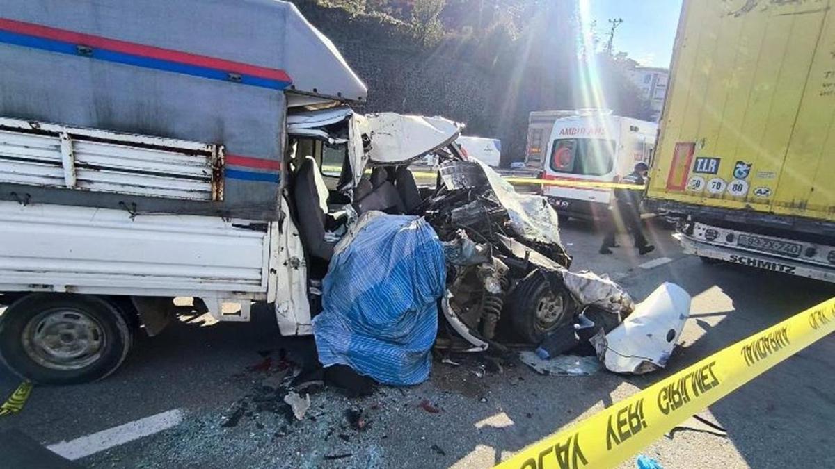 kaza trafik kamyonet fotoraflar resimleri